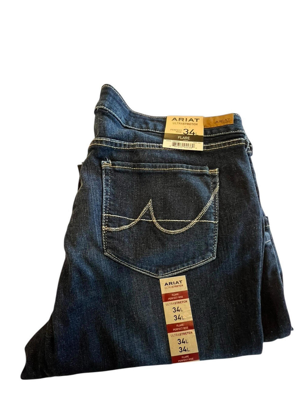 Ariat Jeans NEW with TAGS Womens Sz 34L Ultra Stretch Perfect Rise Katie Flare